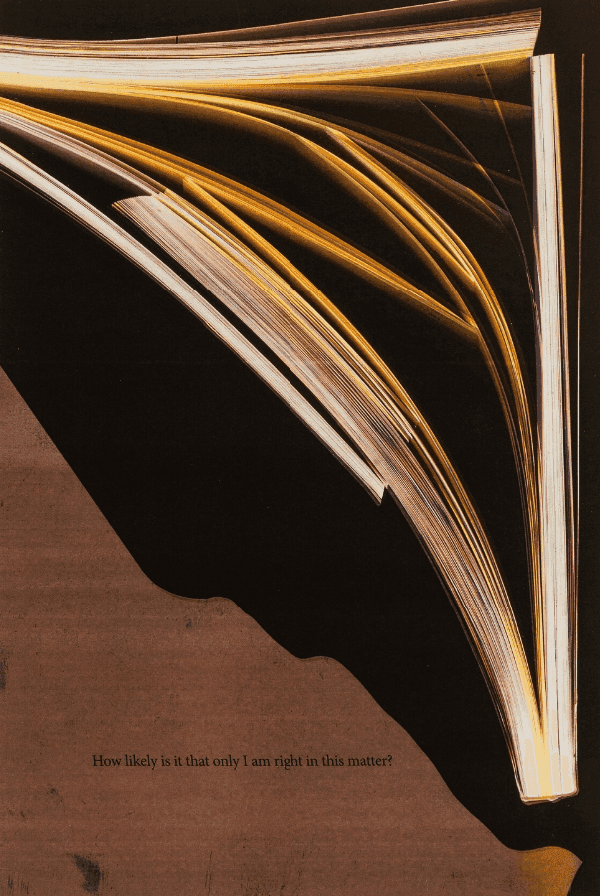Wolfgang Tillmans, ‘How Likely Is It That Only I Am Right In This Matter’, 2019, Print, Digital pigment print in colours, null, Numbered