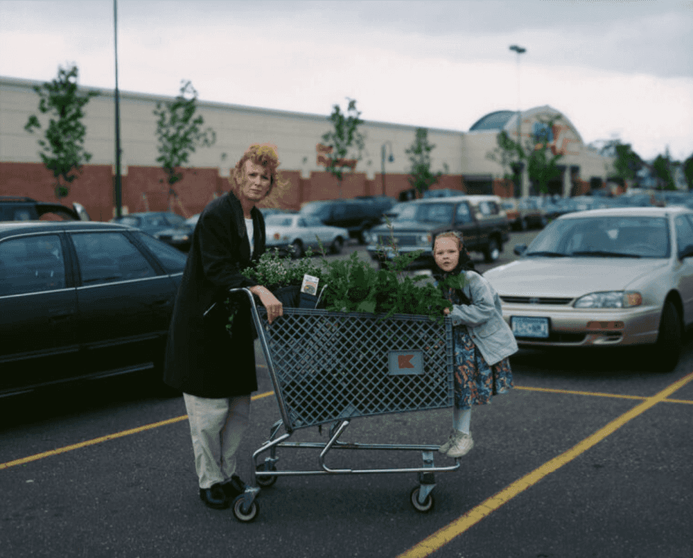 Alec Soth, ‘Mother & Faughter with Shopping Cart Full of Plants, Saint Paul, Minnesota, USA’, 2018, Print, Chromogenic print, null, Numbered