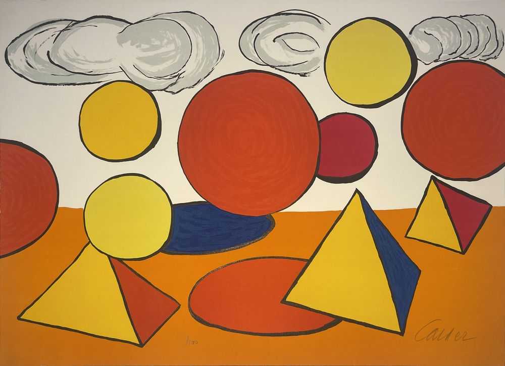 Alexander Calder, ‘Le piège - The Trap from La Memoire Elementaire’, 1976, Print, Lithograph, null, Numbered