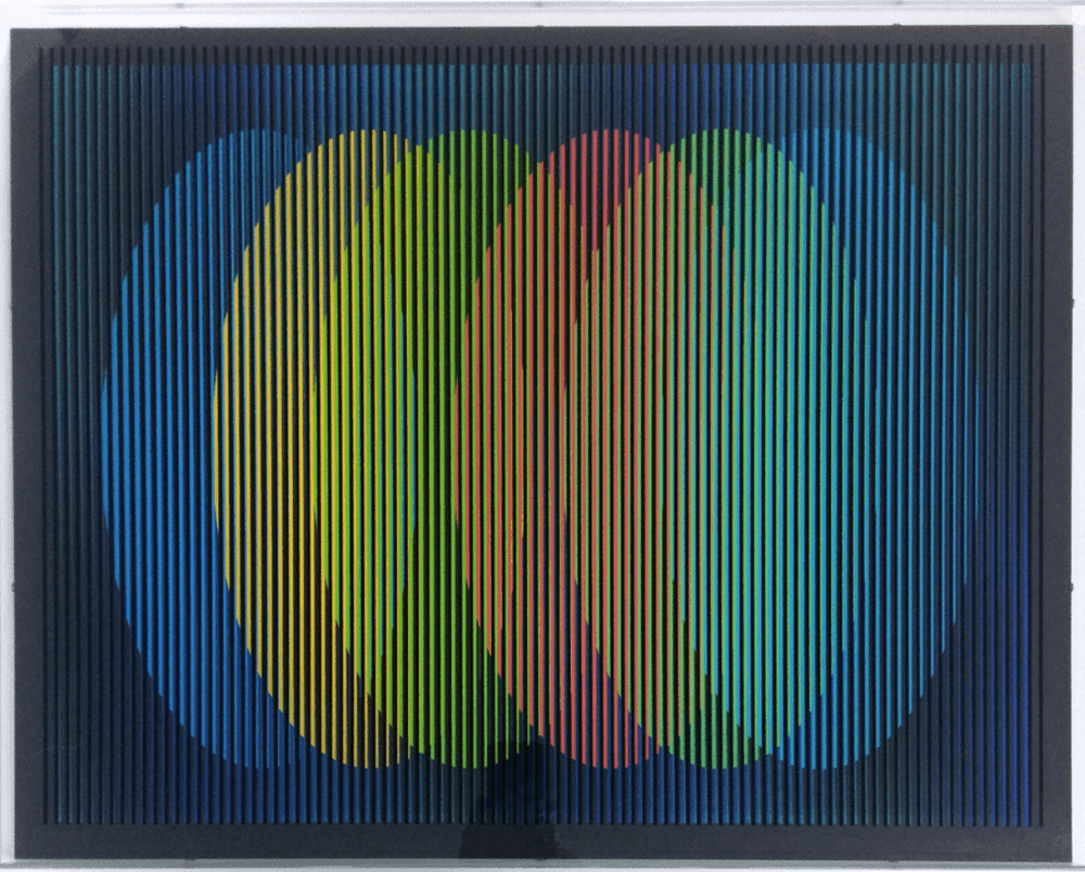 Carlos Cruz-Diez, ‘Chromointerference Serie Oval A2’, 2008, Print, Mixed Media, null,