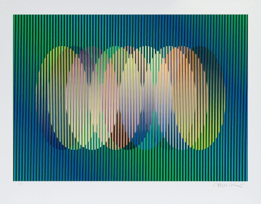 Carlos Cruz-Diez, ‘Serie Cardíaca Oval III’, 2015, Print, Chromography on paper, null, Numbered, Dated