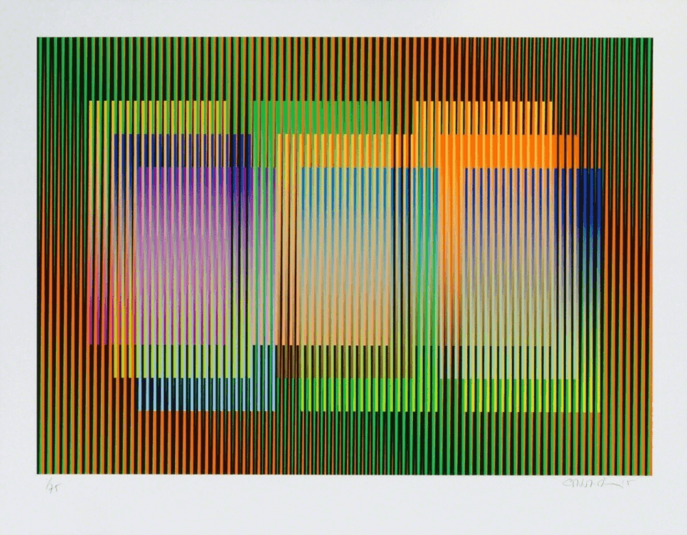 Carlos Cruz-Diez, ‘Serie Cardíaca Rectángulo III’, 2015, Print, Chromography on paper, null, Numbered