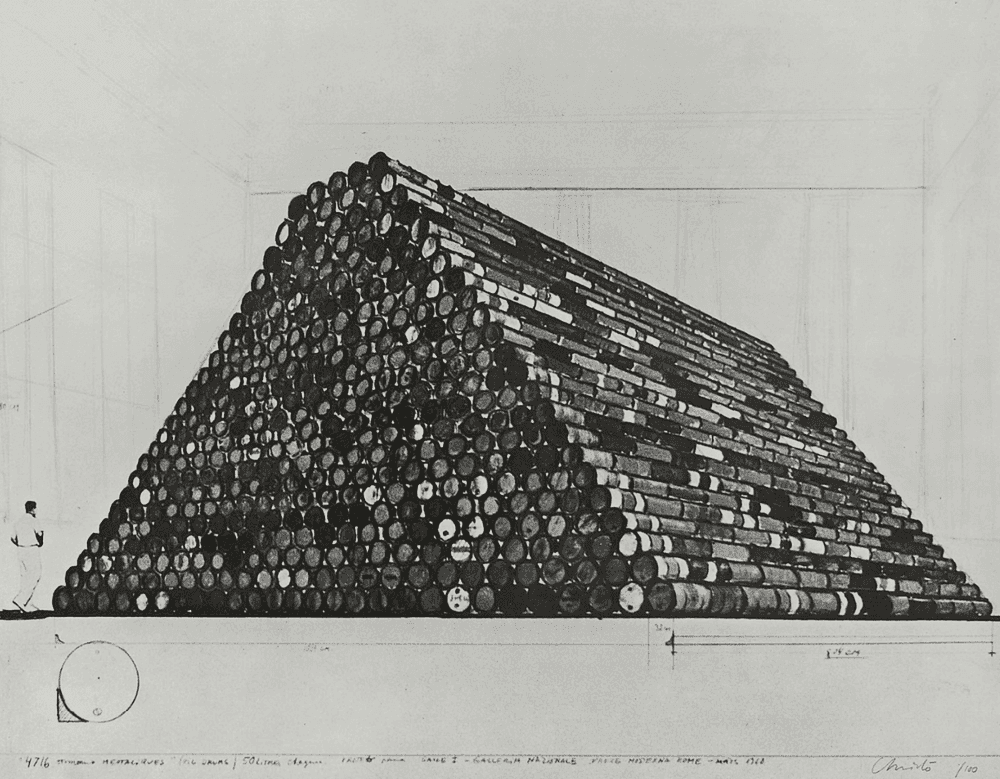 Christo and Jeanne-Claude, ‘Project for Galleria Nazionale d’Arte Rome’, 1968, Print, Silkscreen, null, Numbered