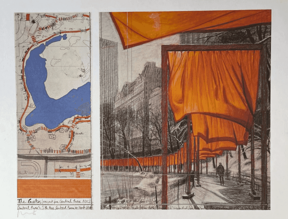 Christo and Jeanne-Claude, ‘The Gates, New York City’, 2005, Print, Offset lithograph, null, Numbered
