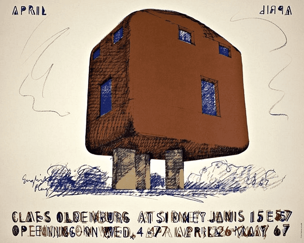 Claes Oldenburg, ‘Claes Oldenburg at Sidney Janis’, 1967, Print, Offset lithograph, Sidney Janis Gallery, Dated