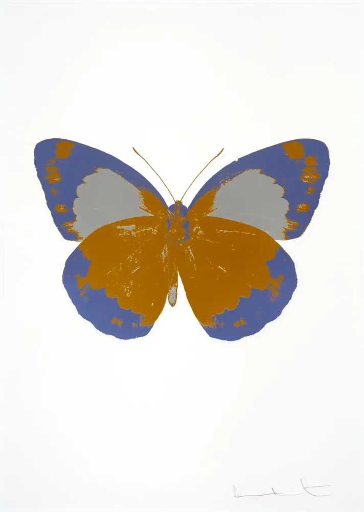 Damien Hirst, ‘The Souls II - Paradise Copper - Cornflower Blue - Silver Gloss’, 2010, Print, 2 colour foil block on 300gsm Arches 88 archival paper., Paul Stolper and Other Criteria, Numbered
