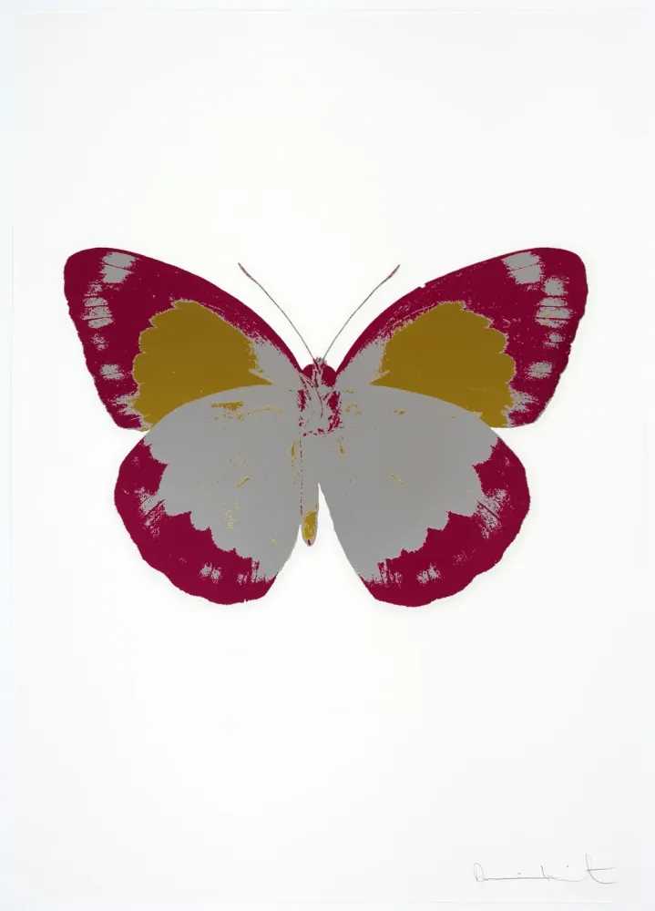 Damien Hirst, ‘The Souls II - Silver Gloss - Fuchsia Pink - Oriental Gold’, 2010, Print, 2 colour foil block on 300gsm Arches 88 archival paper., Paul Stolper and Other Criteria, Numbered