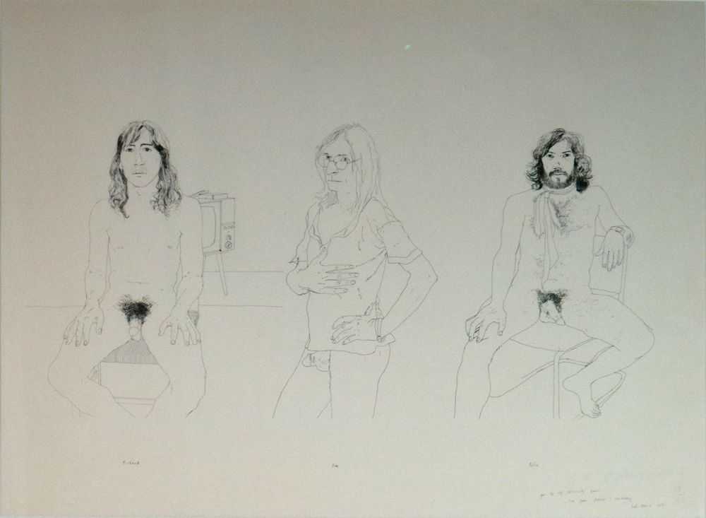 David Hockney, ‘For The OZ Obscenity Fund’, 1971, Print, Hand-finished lithograph, null, Numbered