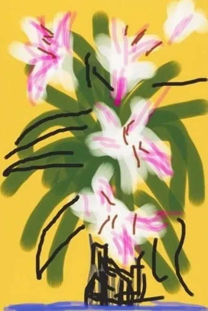 David Hockney, ‘Lillies’, 1971, Print, Hand-finished lithograph, null, Numbered