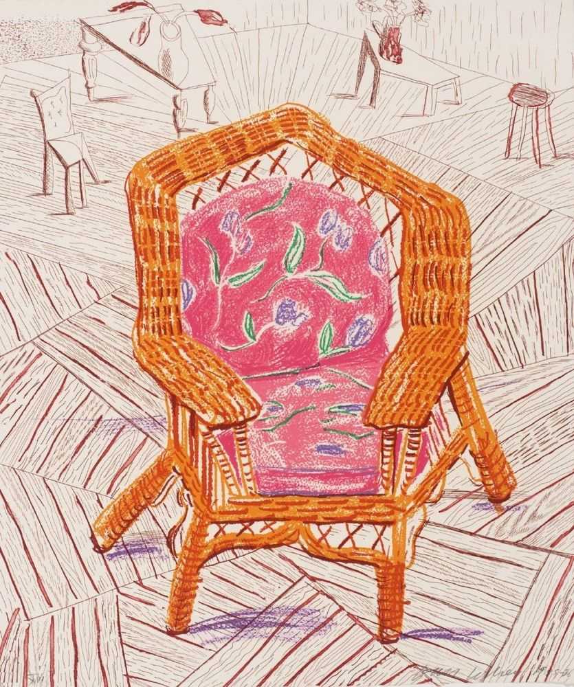 David Hockney, ‘Number One Chair’, 1986, Print, Colour lithograph, null, Numbered
