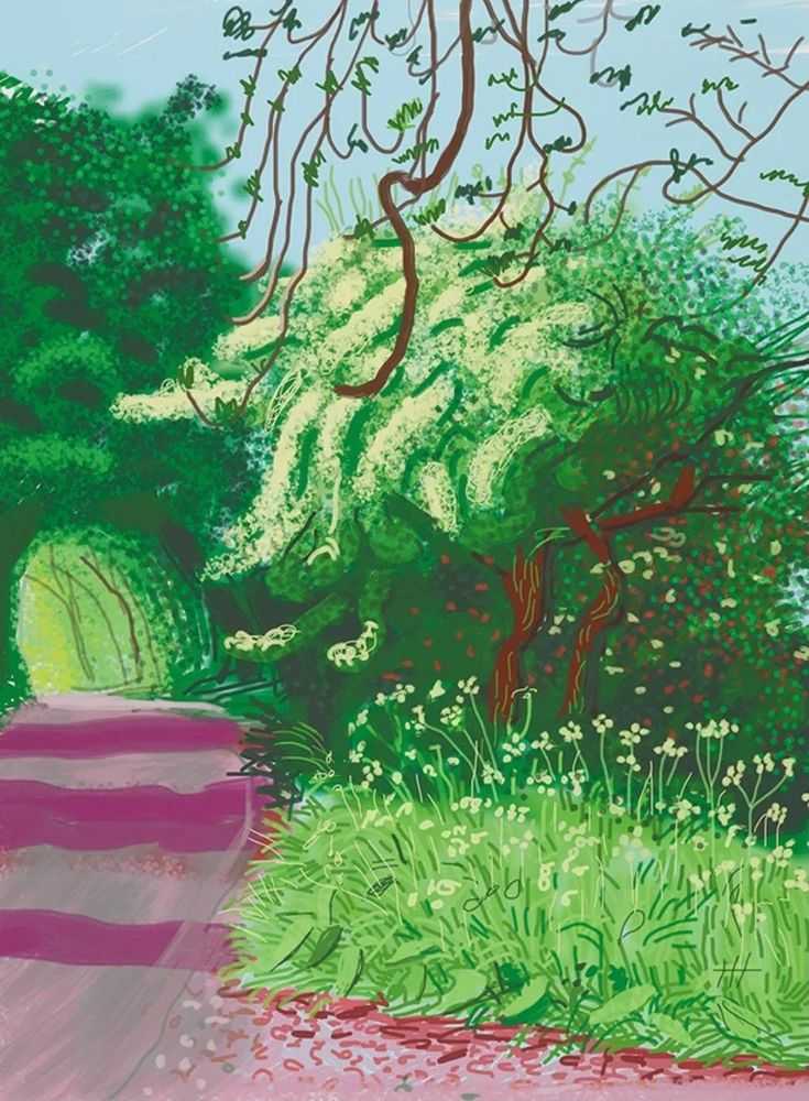 David Hockney, ‘The Arrival Of Spring In Woldgate East Yorkshire 14th May 2011’, 2011, Print, Digital edition, null, Numbered