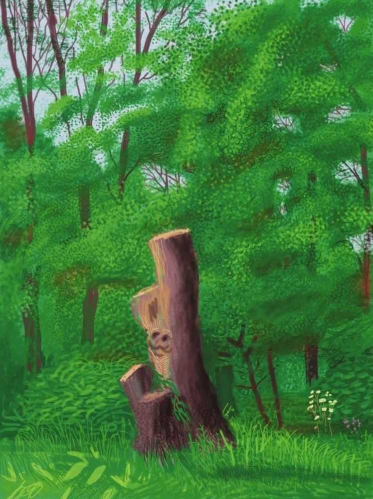 David Hockney, ‘The Arrival Of Spring In Woldgate East Yorkshire 22nd May 2011’, 2011, Print, Archival digital work, null, Numbered