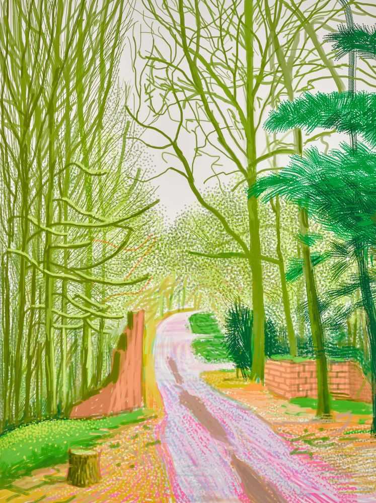 David Hockney, ‘The Arrival Of Spring In Woldgate East Yorkshire 30th March 2011’, 2011, Print, Digital edition, null, Numbered