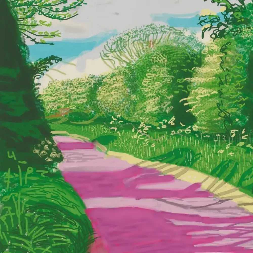 David Hockney, ‘The Arrival Of Spring In Woldgate East Yorkshire 31st May 2011 - No. 2’, 2011, Print, Digital reproduction, null, Numbered