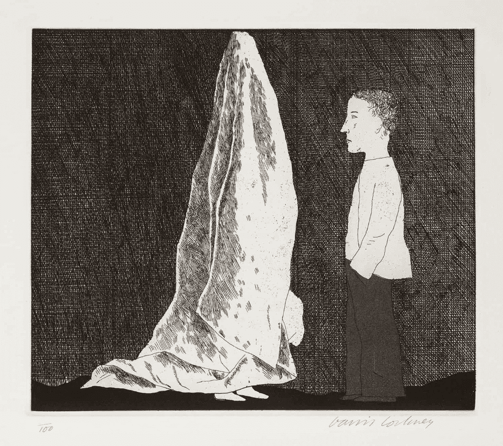 David Hockney, ‘The Sexton Stood Still As A Ghost’, 1970, Print, Engraved edition, null, Numbered
