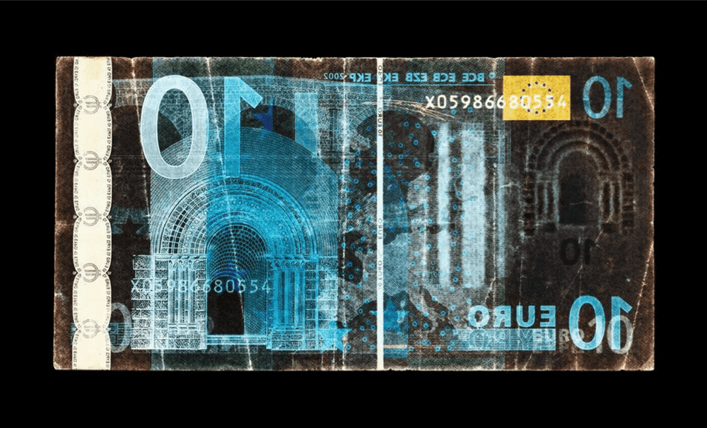 David LaChapelle, ‘Negative Currency - 10 Used as Negative’, 2018, Print, Chromogenic print on aludibond, null, Numbered, Dated