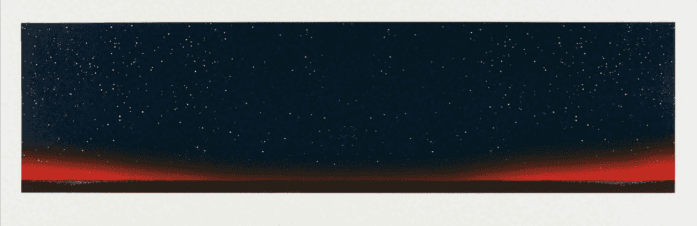 Ed Ruscha, ‘Two Similar Cities’, 1980, Print, Screenprint in colors, on Stonehenge paper, Self Published, Numbered, Dated