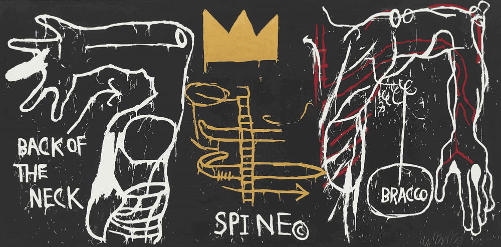 Jean-Michel Basquiat, ‘Back of the Neck’, 1983, Print, Screenprint in colours with hand-colouring, on Stonehenge heavyweight paper, New City Editions, Numbered