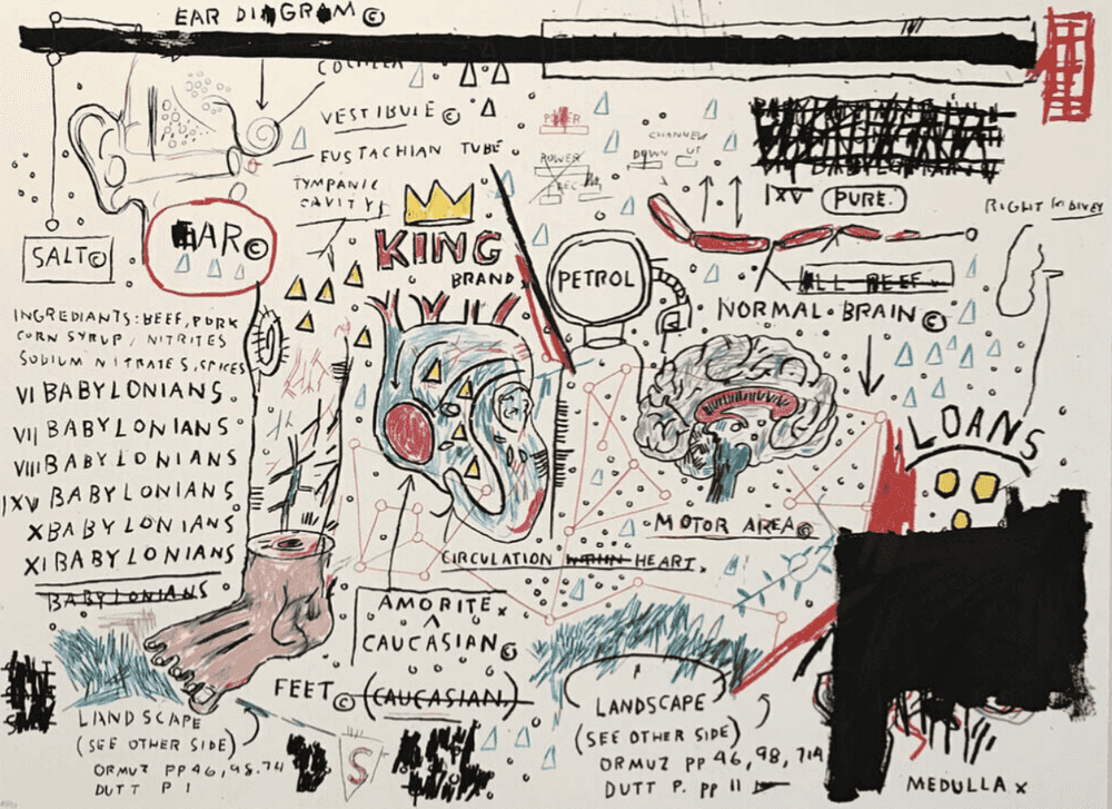 Jean-Michel Basquiat, ‘King Brand’, 2019, Print, Screenprint in colors, null, Numbered