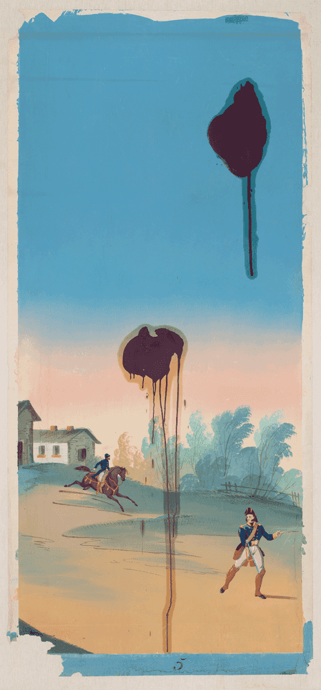 Julian Schnabel, ‘The Sky is Falling II’, 2018, Print, Silkscreen and carbon print on fibre paper, Geuer & Geuer Art, Numbered