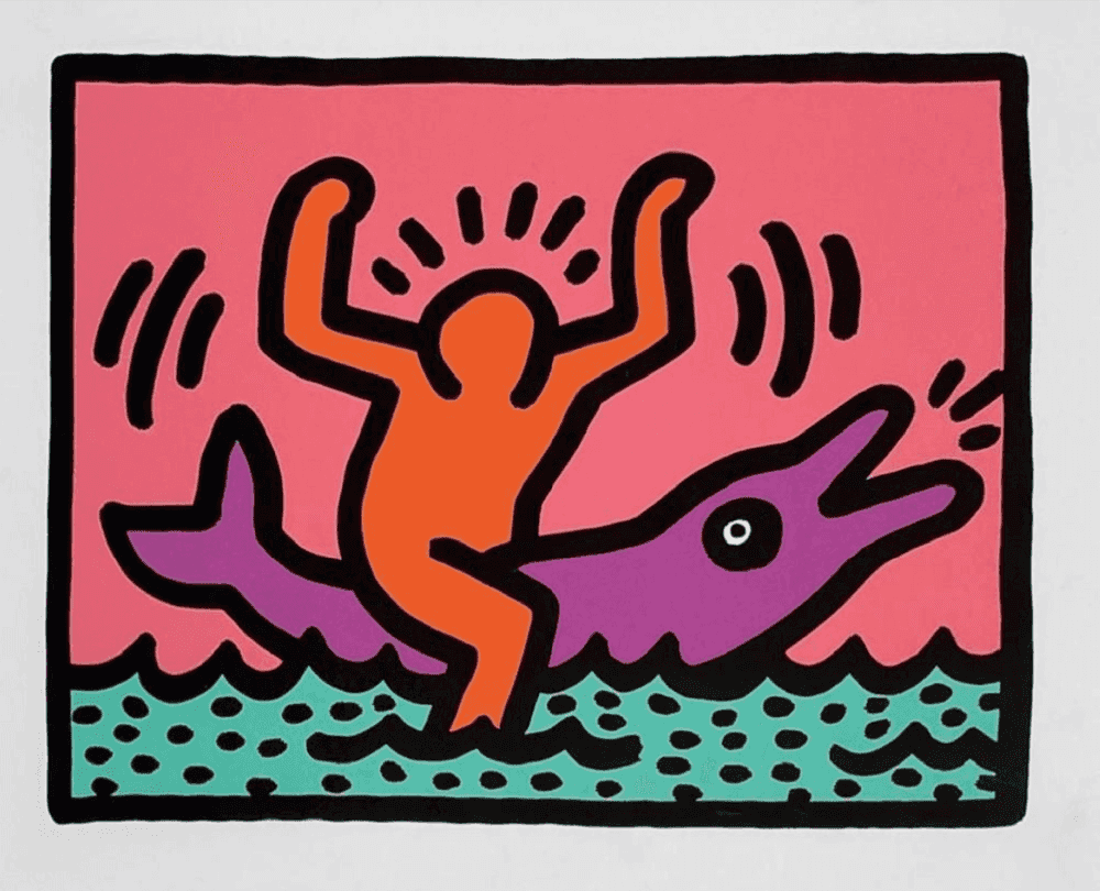 Keith Haring, ‘Pop Shop V - Plate V’, 1989, Print, Screenprint in colours, on wove paper, with full margins., Martin Lawrence Limited Editions, Numbered, Dated
