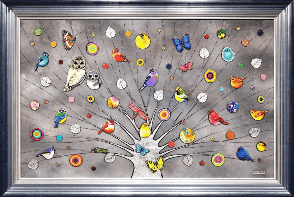 Kerry Darlington, ‘Tree Of Life – Platinum’, 2014, Print, board with gloss resin finish. Featuring raised 3D elements., null, Framed