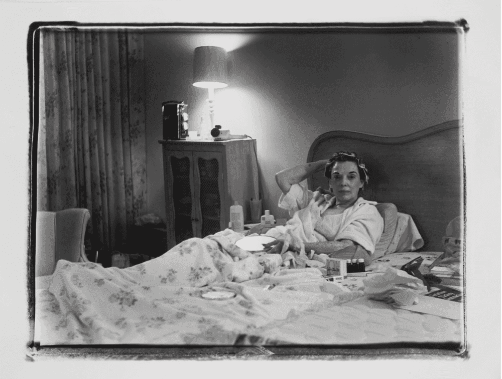 Marilyn Minter, ‘Coral Ridge Towers (Mom Dyeing Eyebrows)’, 1969, Print, Gelatin silver print, printed 1995, null,