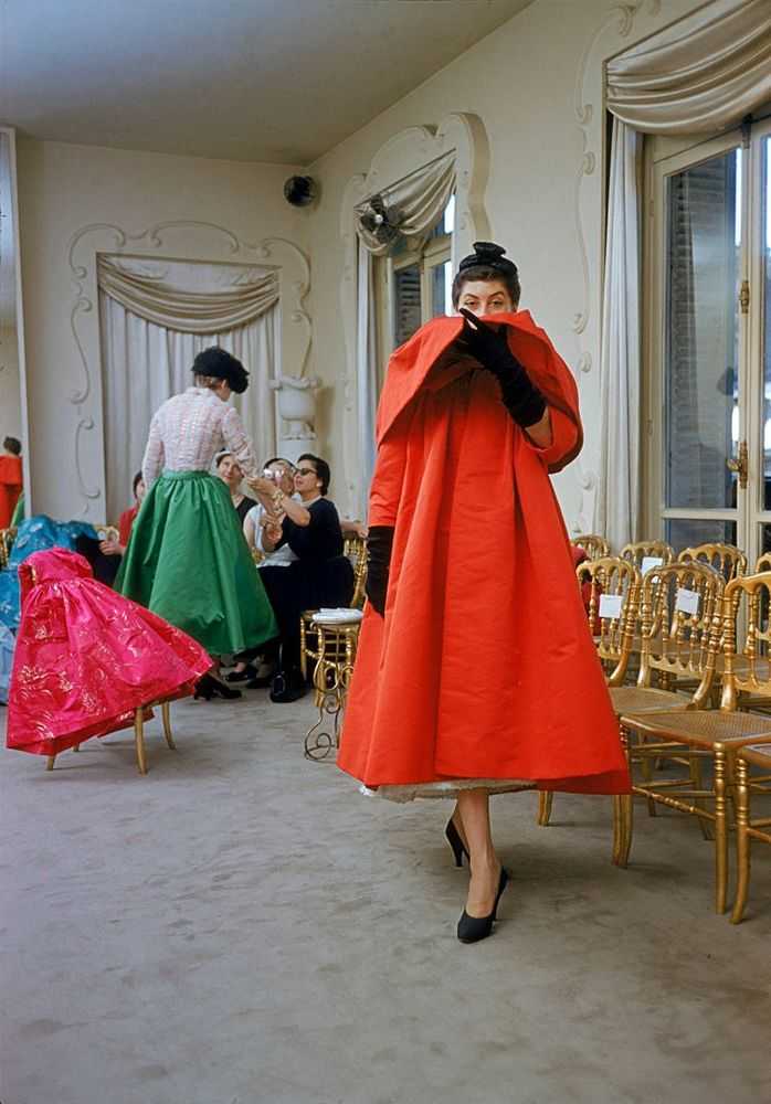Mark Shaw, ‘Balenciaga, Orange Coat Front’, 1953, Print, Pigment print on Hahnemϋhle photo rag paper, null,