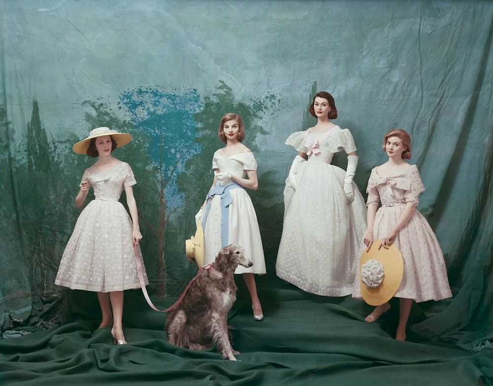 Mark Shaw, ‘Dior, Gainsborough Girls, Studio With Afghan’, 1956, Print, Pigment print on Hahnemϋhle photo rag paper, null,