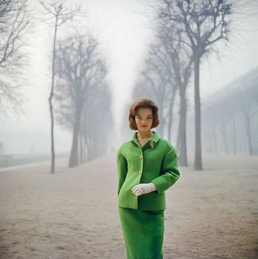 Mark Shaw, ‘Henrietta Tiarks Among the Trees Wears Crahay for Ricci, Paris (Medium)’, 1959, Print, Pigment print on Hahnemϋhle photo rag paper, null,
