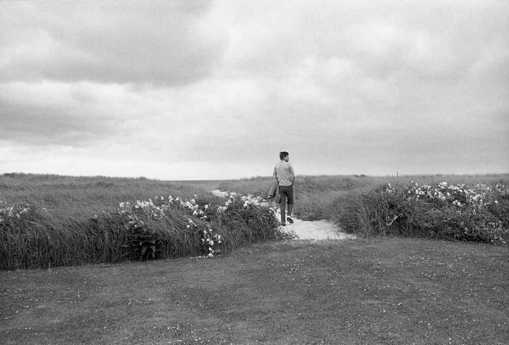 Mark Shaw, ‘Kennedy, John Walking in the Dunes, 1959’, 1959, Print, Pigment print on Hahnemϋhle photo rag paper, null,