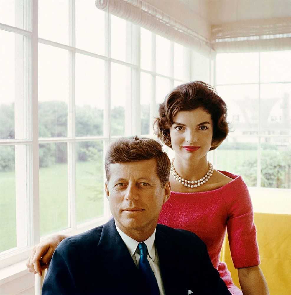 Mark Shaw, ‘Kennedy, John With Jackie in Pink, Yellow Room, Rap Book Cover, 1961’, 1961, Print, Pigment print on Hahnemϋhle photo rag paper, null,