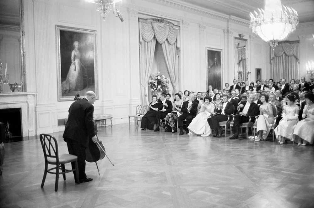 Mark Shaw, ‘Kennedy, Pablo Casals Performs at the White House, 1961’, 1961, Print, Pigment print on Hahnemϋhle photo rag paper, null,