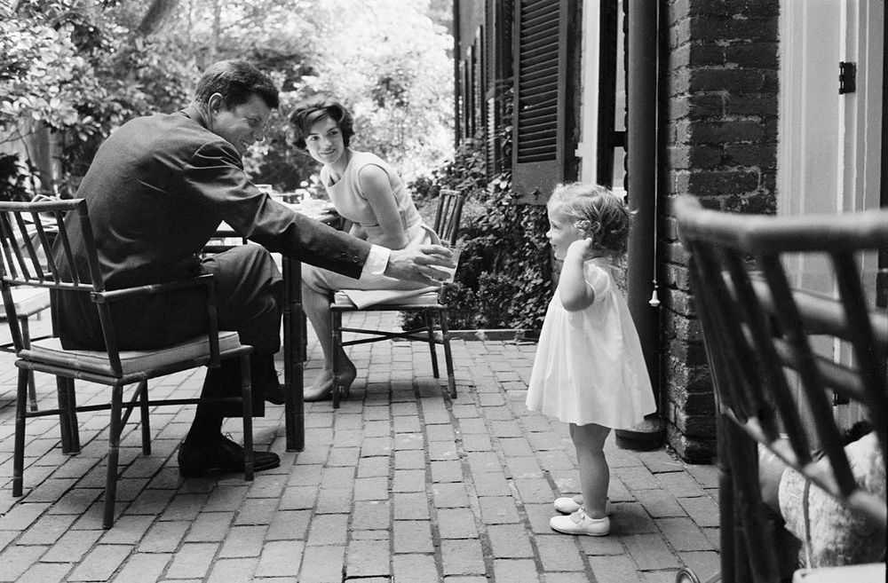 Mark Shaw, ‘Kennedys, JFK With Jackie and Caroline at Breakfast (Large)’, 1959, Print, Pigment print on Hahnemϋhle photo rag paper, null,
