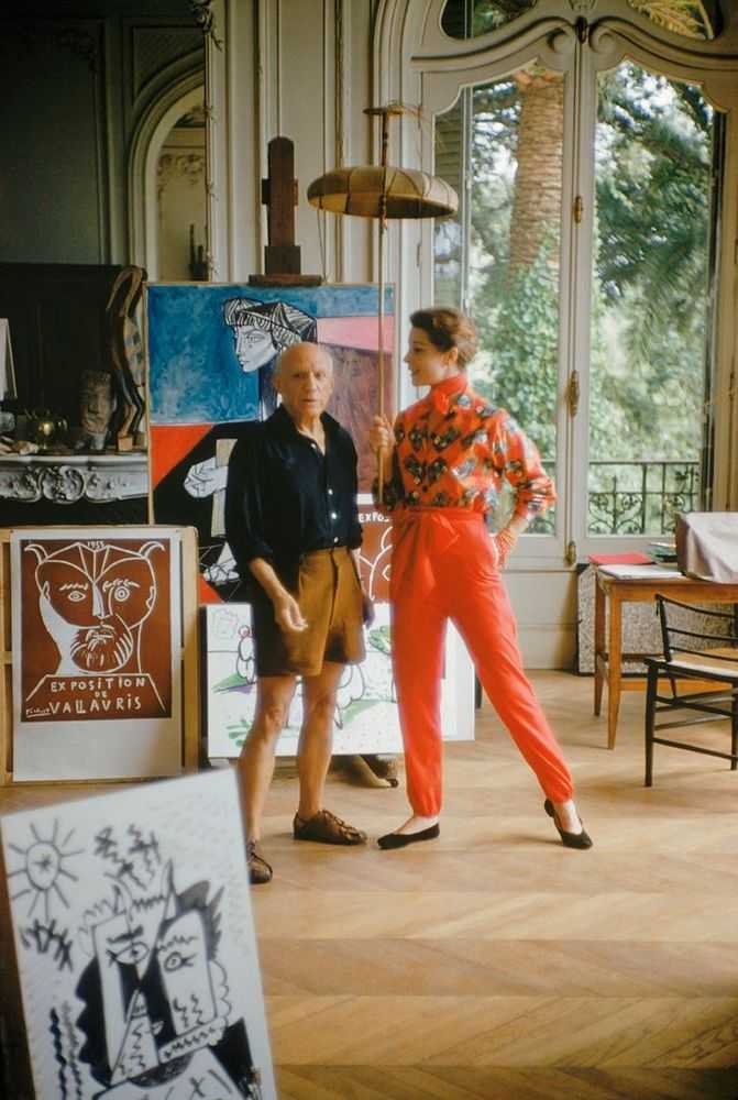 Mark Shaw, ‘Picasso with Bettina and Umbrella 1955’, 1955, Print, Pigment print on Hahnemϋhle photo rag paper, null,