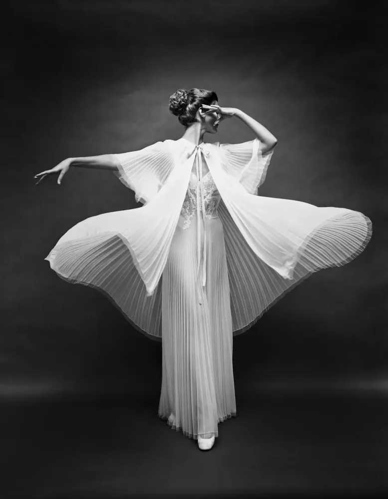 Mark Shaw, ‘Vanity Fair Butterfly Robe Arm Out (Small)’, 1955, Print, Pigment print on Hahnemϋhle photo rag paper, null,