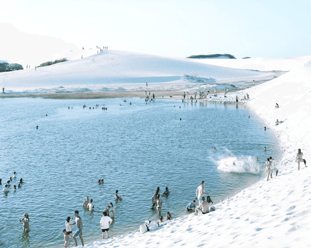 Massimo Vitali, ‘Lençois Laguna do Peixe Splash’, 2012, Print, Digital C-Print, null, Numbered