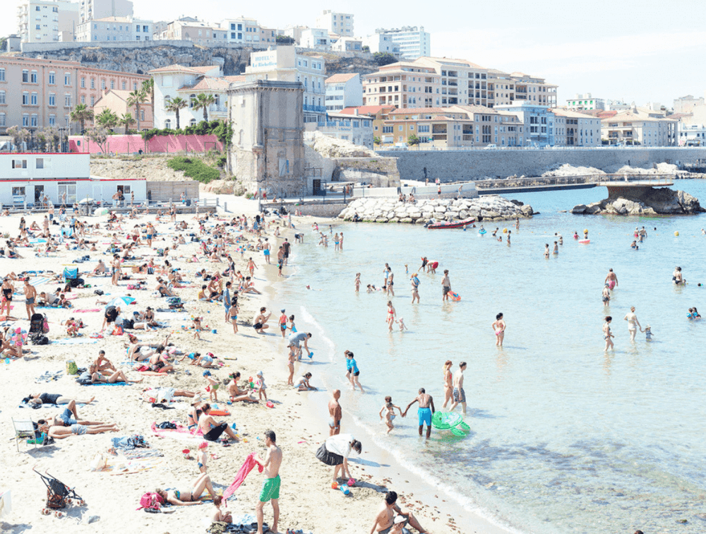 Massimo Vitali, ‘Plage des Catalans Green Turtle’, 2017, Print, Archival print, null, Numbered