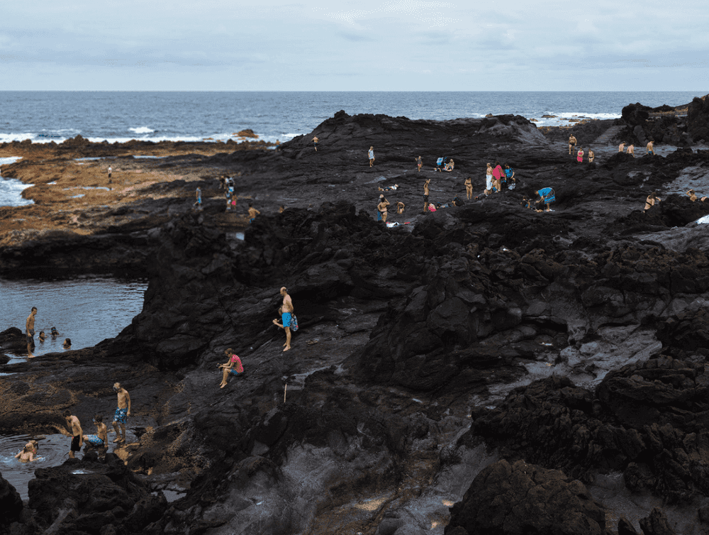 Massimo Vitali, ‘Ponta dos Mosteiros Dark’, 2018, Print, Inkjet prints on a Canon printer in diasec mount on a Canson Photo Lustre 310 gr, null, Numbered