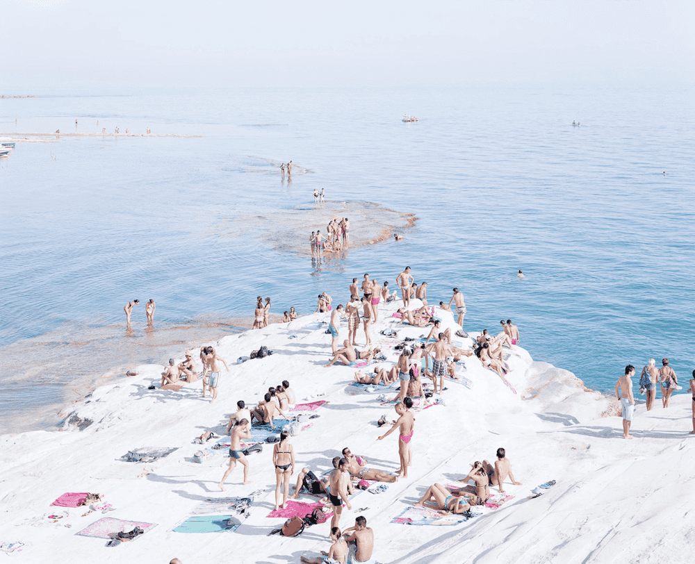 Massimo Vitali, ‘Scala dei Turchi Island 3, Sicily’, 2009, Print, Archival pigment print face-mounted to Diasec, null, Numbered
