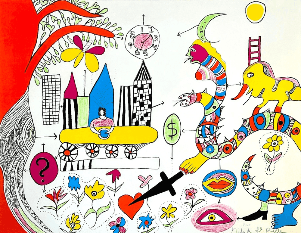 Niki de Saint Phalle, ‘A Young Girl's Dream ’, 1972, Print, Lithograph on paper, Galerie Putman, Numbered