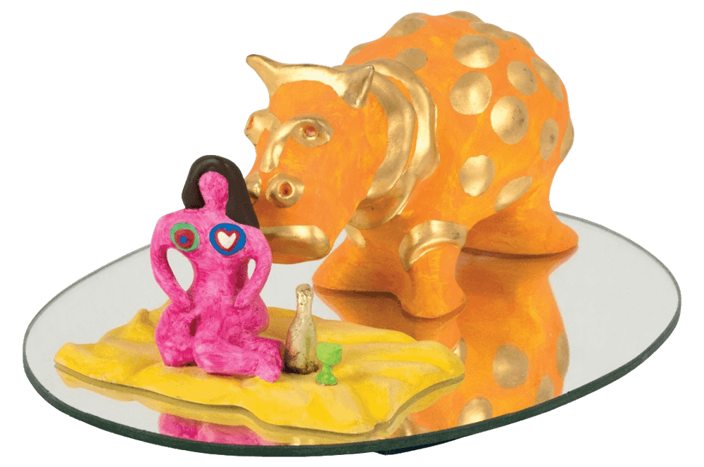 Niki de Saint Phalle, ‘Déjeuner sur l'herbe/Portrait de Marina’, 1993, Sculpture, Painted polyester resin and mirror, null, Numbered