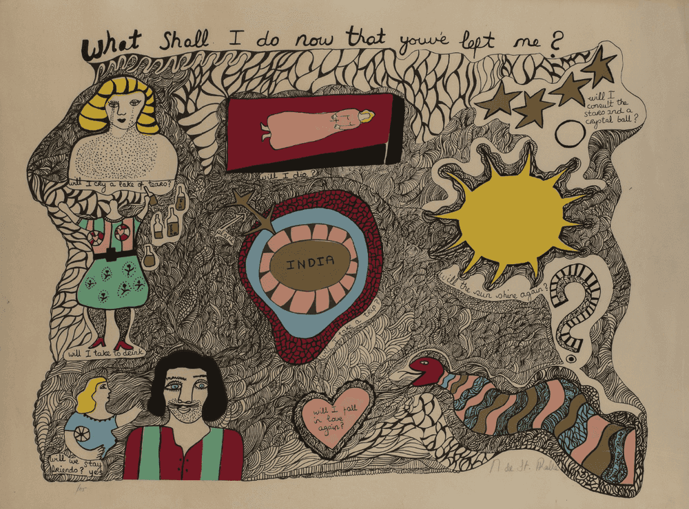 Niki de Saint Phalle, ‘What Shall I do Now That You've Left Me ’, 1970, Print, Serigraphy in colors, null, Numbered