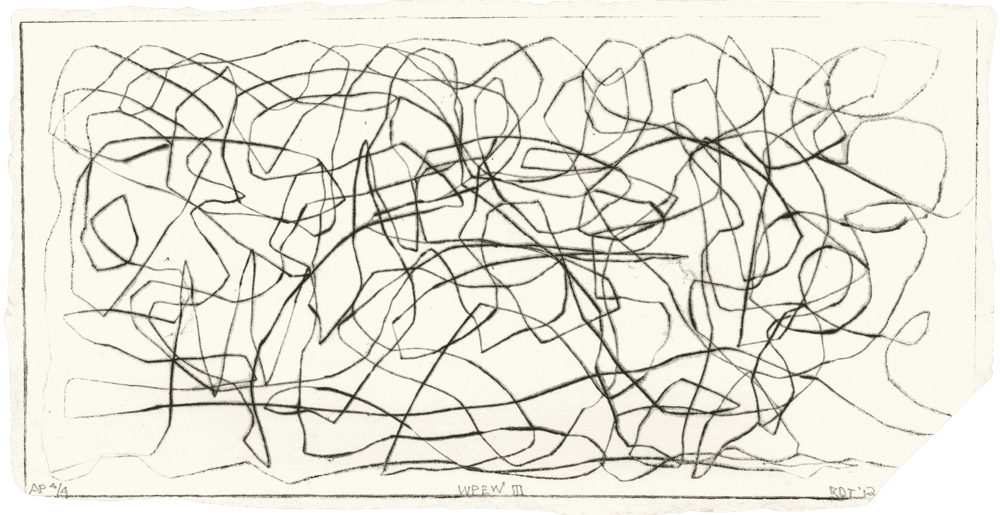 Richard Tuttle, ‘When Pressure Exceeds Weight III’, 2012, Print, Drypoint on Handmade Paper, null,