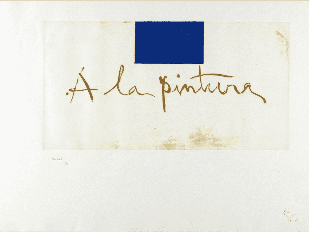 Robert Motherwell, ‘A la Pintura’, 1972, Print, Aquatint, null, Numbered