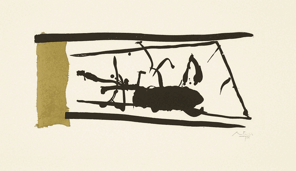 Robert Motherwell, ‘Glass Garden’, 1984, Print, Lift-ground etching, aquatint and Chine collé in colors on handmade paper, Tyler Graphics Ltd., Numbered
