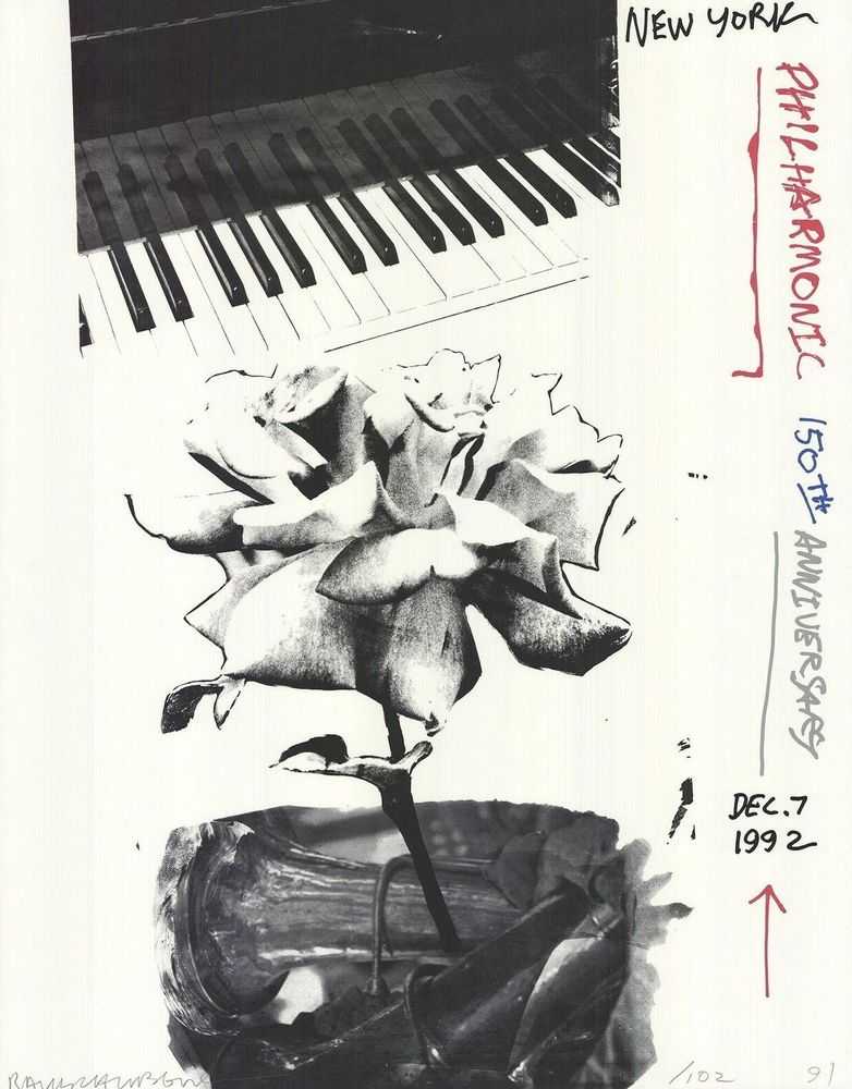 Robert Rauschenberg, ‘New York Philharmonic 150th Anniversary’, 1991, Print, Serigraph, The Lincoln Center for the Performing Arts, Numbered, Dated
