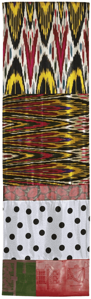 Robert Rauschenberg, ‘Samarkand Stitches VI’, 1988, Print, Unique screen print and fabric collage, Gemini G.E.L.,