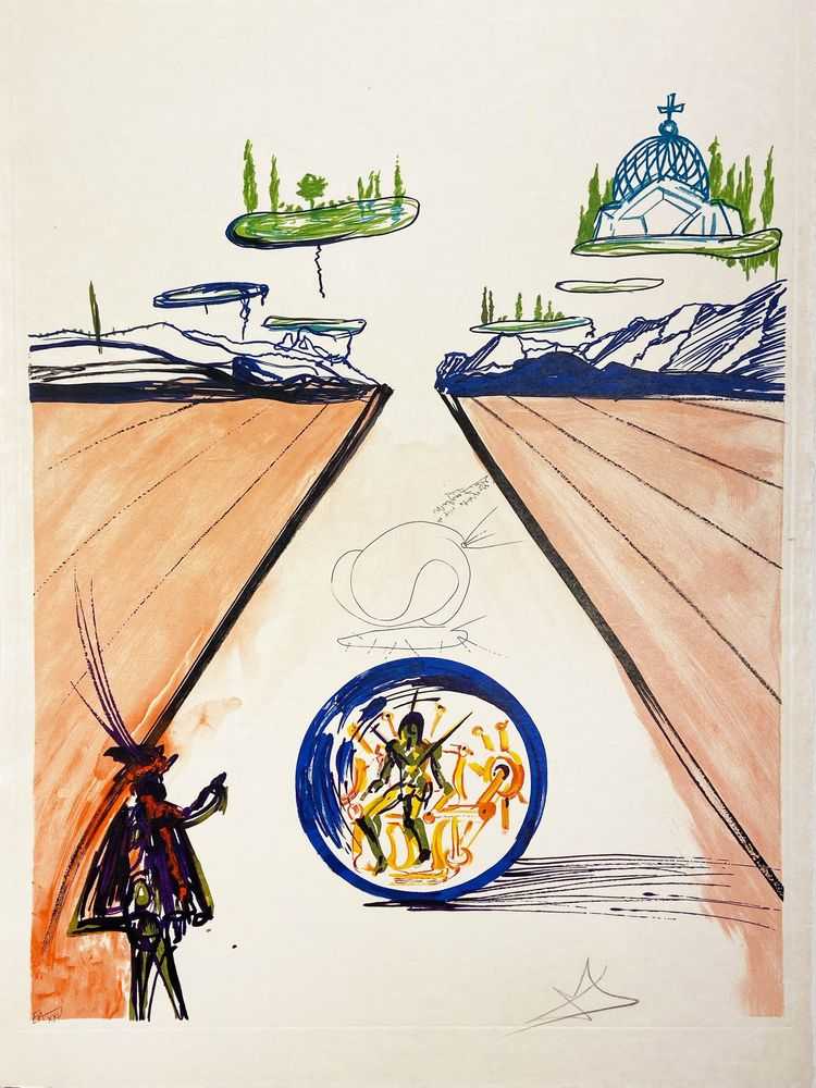 Salvador Dali, ‘Intra-Uterine Paradesiac Locomotion’, 1976, Print, Color Lithograph, null, Numbered