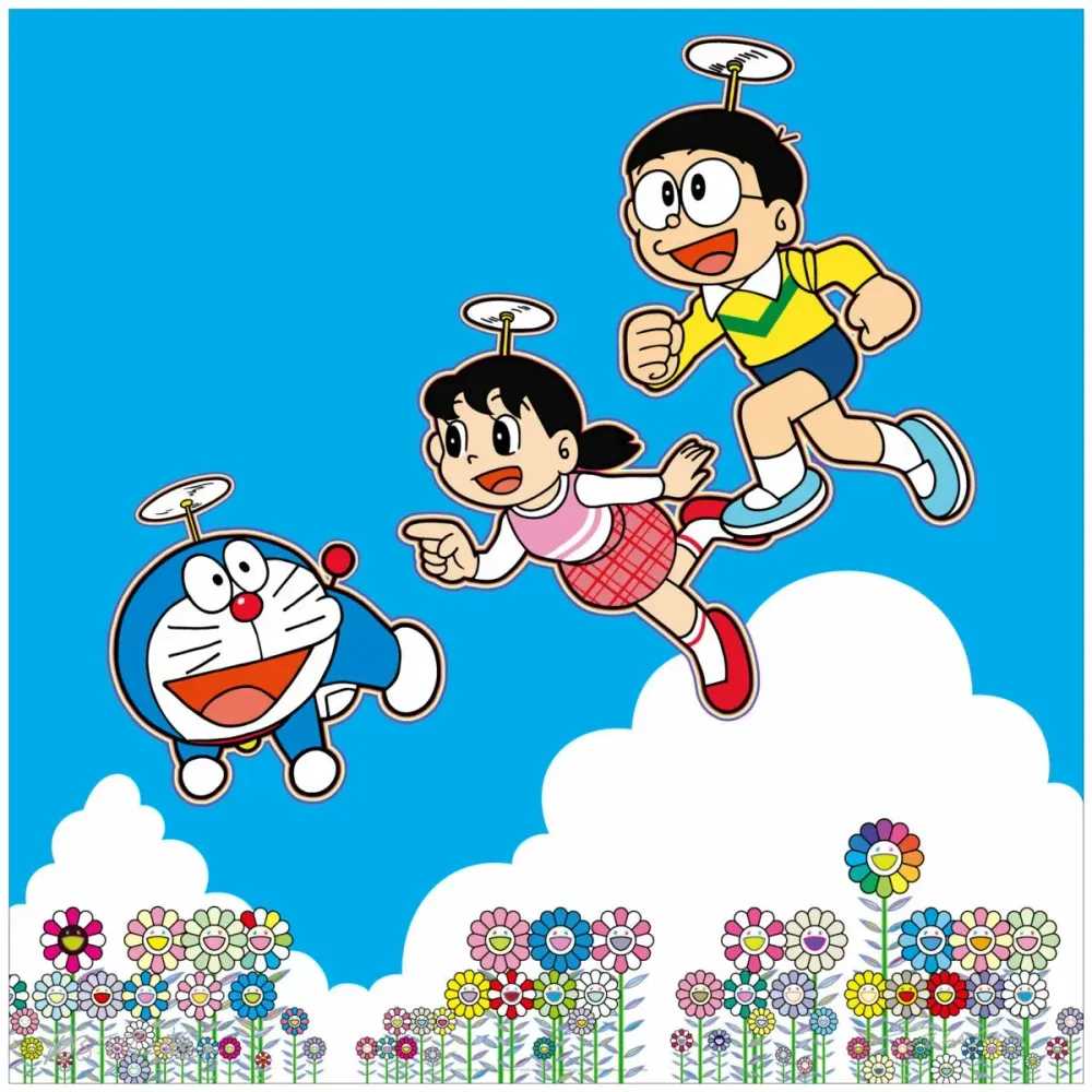 Takashi Murakami, ‘Doraemon, A Blue Sky, Like We Could Go On Forever’, 2020, Print, Offset Lithograph, null, Numbered